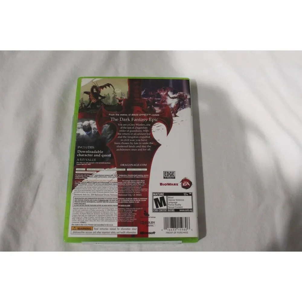 Dragon Age: Origins – Xbox 360 – Complete with Case